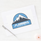 Sticker Rectangulaire Parc provincial Manning (Enveloppe)
