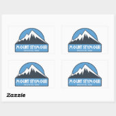Sticker Rectangulaire Parc provincial Mount Seymour (Feuille)