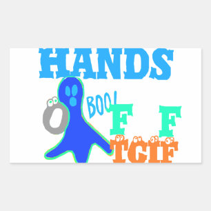 Sticker Rectangulaire Parfait Boo ! TGIF Merci Dieu Son Vendredi Hakuna