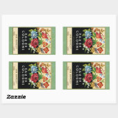 Sticker Rectangulaire Parfum d'antiquité Ambrée (Feuille)