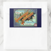 Sticker Rectangulaire Parfum Lilac blanc français 1915 (Sac)