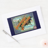 Sticker Rectangulaire Parfum Lilac blanc français 1915 (Enveloppe)