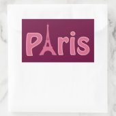 Sticker Rectangulaire Paris (Sac)