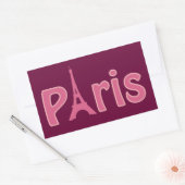 Sticker Rectangulaire Paris (Enveloppe)
