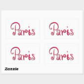 Sticker Rectangulaire Paris (Feuille)