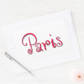 Sticker Rectangulaire Paris (Enveloppe)