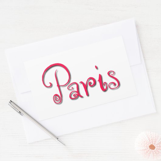 Sticker Rectangulaire Paris (Enveloppe)