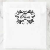 Sticker Rectangulaire Paris avec ses manuscrits (Sac)