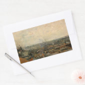 Sticker Rectangulaire Paris depuis Montmartre par Vincent van Gogh (Enveloppe)