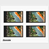 Sticker Rectangulaire Paris - Londres - Paris par Air (Feuille)