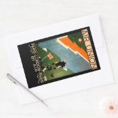 Sticker Rectangulaire Paris - Londres - Paris par Air (Enveloppe)