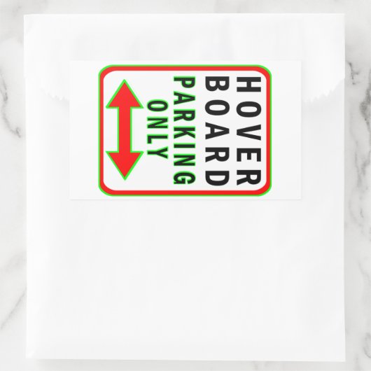 Sticker Rectangulaire Parking Hoverboard uniquement (Sac)