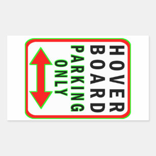 Sticker Rectangulaire Parking Hoverboard uniquement