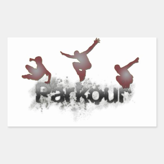 Sticker Rectangulaire Parkour (Devant)