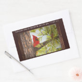 Sticker Rectangulaire Parlez à Jésus Red Bird (Enveloppe)