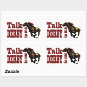 Sticker Rectangulaire Parlez de Derby à moi Cadeaux et nouveautés (Feuille)