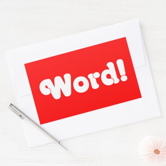 Sticker Rectangulaire Parole ! (Enveloppe)