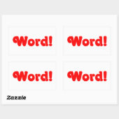 Sticker Rectangulaire Parole ! (Feuille)