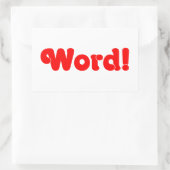 Sticker Rectangulaire Parole ! (Sac)