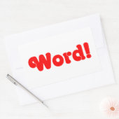 Sticker Rectangulaire Parole ! (Enveloppe)