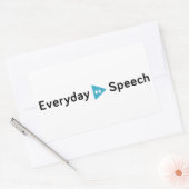 Sticker Rectangulaire Parole quotidienne de base (Enveloppe)