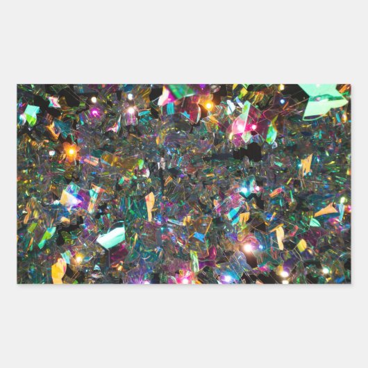 Sticker Rectangulaire Parti Confetti (Devant)