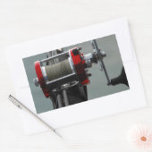 Sticker Rectangulaire Parti Pêcher (Enveloppe)
