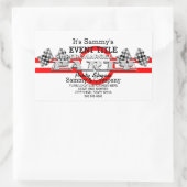 Sticker Rectangulaire Partie de performance surchargée personnalisée (Sac)