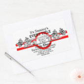 Sticker Rectangulaire Partie de performance surchargée personnalisée (Enveloppe)