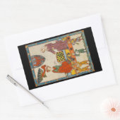 Sticker Rectangulaire Partie d'échecs Codex Manesse XIVe siècle (Enveloppe)