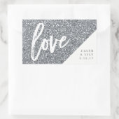 Sticker Rectangulaire Parties scintillant d'argent Mini Champagne, Mini  (Sac)