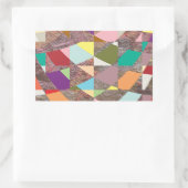 Sticker Rectangulaire Parties scintillant de couleurs Abstraites (Sac)