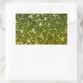 Sticker Rectangulaire Parties scintillant dorées foncées chatoyantes (Sac)