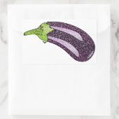 Sticker Rectangulaire Parties scintillant Eggplant (Sac)