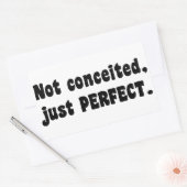 Sticker Rectangulaire Pas Concédé, Juste Parfait (Enveloppe)