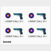 Sticker Rectangulaire Pas d'accueil (Feuille)