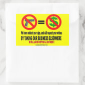 STICKER RECTANGULAIRE PAS D'ARME, PAS D'ARME (Sac)