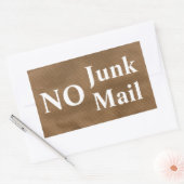 Sticker Rectangulaire Pas d'autocollant Courrier indésirable (Enveloppe)