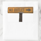 Sticker Rectangulaire Pas d'autocollant de sortie (Sac)