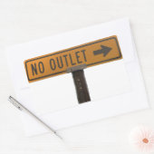 Sticker Rectangulaire Pas d'autocollant de sortie (Enveloppe)