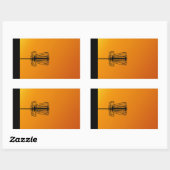 Sticker Rectangulaire Pas de chaîne, pas de gain (Feuille)