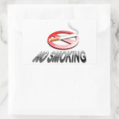 STICKER RECTANGULAIRE PAS DE FUMEUR (Sac)