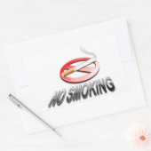 STICKER RECTANGULAIRE PAS DE FUMEUR (Enveloppe)