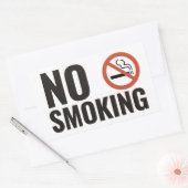 Sticker Rectangulaire Pas de fumoir (Enveloppe)