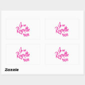 Sticker Rectangulaire Pas de pitié - Je ne Regrette Rien (Feuille)