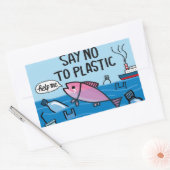 Sticker Rectangulaire Pas de plastique (Enveloppe)