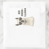 Sticker Rectangulaire Pas de problème Llama (Sac)