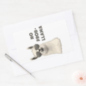 Sticker Rectangulaire Pas de problème Llama (Enveloppe)