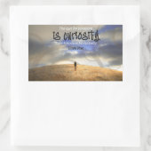 Sticker Rectangulaire "Pas de remède à la curiosité" (Sac)