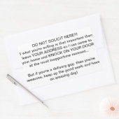 Sticker Rectangulaire pas de sollicitation (Enveloppe)